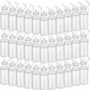 Ziliny 72 Pcs Sports Water Bottles Bulk for Team 20 oz Squeeze Reusable Plastic Water Bottles with Lanyards Blank DIY Cups End of the Year Gifts for Cycling Summer Camp Party Favors