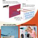 Magnetic Name Tag Holders with Strong Magnets for Securely Attaching ID Badges, Name Tags, and Accessories (100)