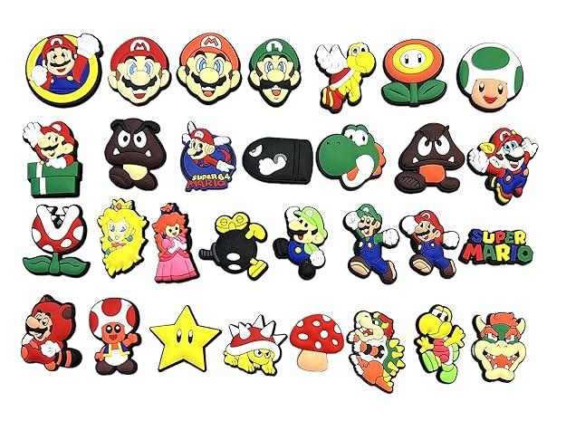 35Pcs Cartoon Croc Charms for Shoe, Cartoon Shoe Charms for Clogs Sandals Decoration, Pack Of 2