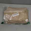 decorUhome Summer Chenille Soft Cozy Throw Pillow Covers 18x18 Set of 2, Modern Farmhouse Boho Velvet Decorative Pillow Cases with Stitched Edge for Couch Sofa Bed Home Decor, Beige