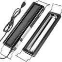 Oiibo T5 HO Reptile Light Fixture UVB Lighting Combo Kit, Reptiles Terrarium Lamp Hood Light Fixture Include UVB 5.0 Rainforest Reptile Light for Chameleon Arboreal Geckos Lizard (8W)