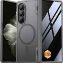 MOBOSI Magnetic for Z Fold 7 Case with Privacy Screen Protector, Samsung Galaxy Z Fold7 Cover[Compatible with Magsafe & Full Body Hinge Protection] Shockproof Phone Cases for zfold 7, Gray