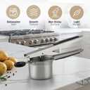 Bellemain Large Potato Ricer 15oz Heavy Duty Stainless Steel Potato Masher for Smooth Mashed Potatoes, Baby Food & Gnocchi Maker