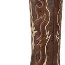 wetkiss Knee High Cowgirl Boots for Women, Reddish Brown, Size 8.5