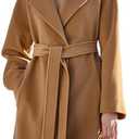 Women's Winter Coat Long Jacket Autumn Office Top Woolen Coat, Size: S, Khaki