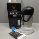 Coffee Carafe for Keeping Hot - 102oz/3L Airpot Coffee Dispenser with Pump - Insulated Stainless Steel Hot Beverage Dispenser for Parties - Thermal Carafe for Hot Drinks Water Tea Chocolate