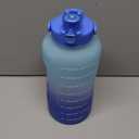 HydroPal 1 Gallon Water Bottles with Straw, 128 oz Water Bottle BPA Free Innovative 2-IN-1 Lid Gym Bottle with Times to Drink Motivational, Large for Sports Fitness Camping Water Jug （13.8X5.5 inch）