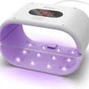 UV Light for Resin, Two-Sided UV Resin Light with Adjustable Time Setting(2m, 3m, 5m), 36W Fast Curing Lamp for Molds DIY Craft Decor Jewelry Making (White)