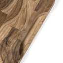 Lipper International 7217 Teak 6" End Grain Cutting Board with Cut Out Handles