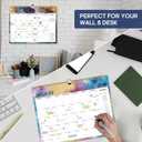 2 x Calendar 2026-2027, 18-Month Wall Calendar from Jan 2026 to Jun 2027, 11.5" x 14.7", Spiral Binding Hanging Monthly Calendar with Twin-Wire Binding, Perfect for Home or Office - Gilded Elegance