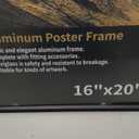16x20 Aluminum Picture Frame - Plexiglass - Thin Edge - Black - 2 Packs - Wall Mounted - Hang Vertically & Horizontally