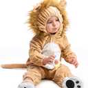 HSCTEK Baby Lion Onesie Costume, Unisex Infant Baby and Toddler Hooded Bodysuit 0-4T (6-9 Months)