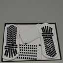 Lux Dual Grip Socks - Soccer Grip Socks for Men and Women. GripArray Performance & Comfort White