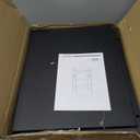 TUTOTAK Bar Cart, Home Bar Serving Cart with 3-Tier Shelf, Drink Cart with Wine Rack, Glass Holder, Rolling bar carts for The Home, Living Room, Brown V1BC01BK035 (Black)