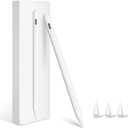 Stylus Pen for iPad (2025-2018), Pencil for iPad 11th A16/10/9/8/7/6 Gen, Air 11"/13"(M3) 2025 and (M2) 2024/5/4/3 Gen, Pro 11"/13"(M4)&12.9 inch, Mini 7 A17 Pro/6/5, Palm Rejection, Tilt Feature (White)