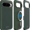 TUDIA MergeGrip [Magsafe Compatible] Designed for Google Pixel 9 Pro XL Case 2024, [Military Grade] Dual Layer Shockproof Slim Non-Slip Heavy Duty Protective Phone Cases - Pine Green