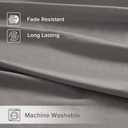 Comfort Spaces 100% Cotton Sheets Queen, Breathable, Ultra Soft Cotton Sheets, Naturally Cool Cotton Bed Sheets with 14" Elastic Pocket Fits up to 16" Mattress, All Season Sheet Set, Dark Gray 4 Piece