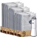 Vacbird Vacuum Bags for Travel with Rechargeable air Pump, Carry-on Size Compression Packing Bags for Luggage and Suitcase, Space Saver for Clothes and Clothing 9 Combo Travel Size