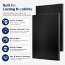 2Pcs Aluminum Composite Panel 5/32" Thicker Brushed Black Sheet 36" x24“
