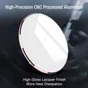 TOZO 2025 W1 New Anti-Slip Wireless Charger 15W Max Fast Wireless Charging Pad Compatible with iPhone 17/16/16 Plus/16 Pro Max /15/14/13/SE Series, Samsung Galaxy S25/S24/S23 Series, Matte Rose Gold