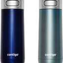 The Luxe Vacuum Insulated Stainless Steel Travel Mug, 14 oz., Monaco and Cotton Candy 2 Pack (Monaco/Cotton Candy), larg