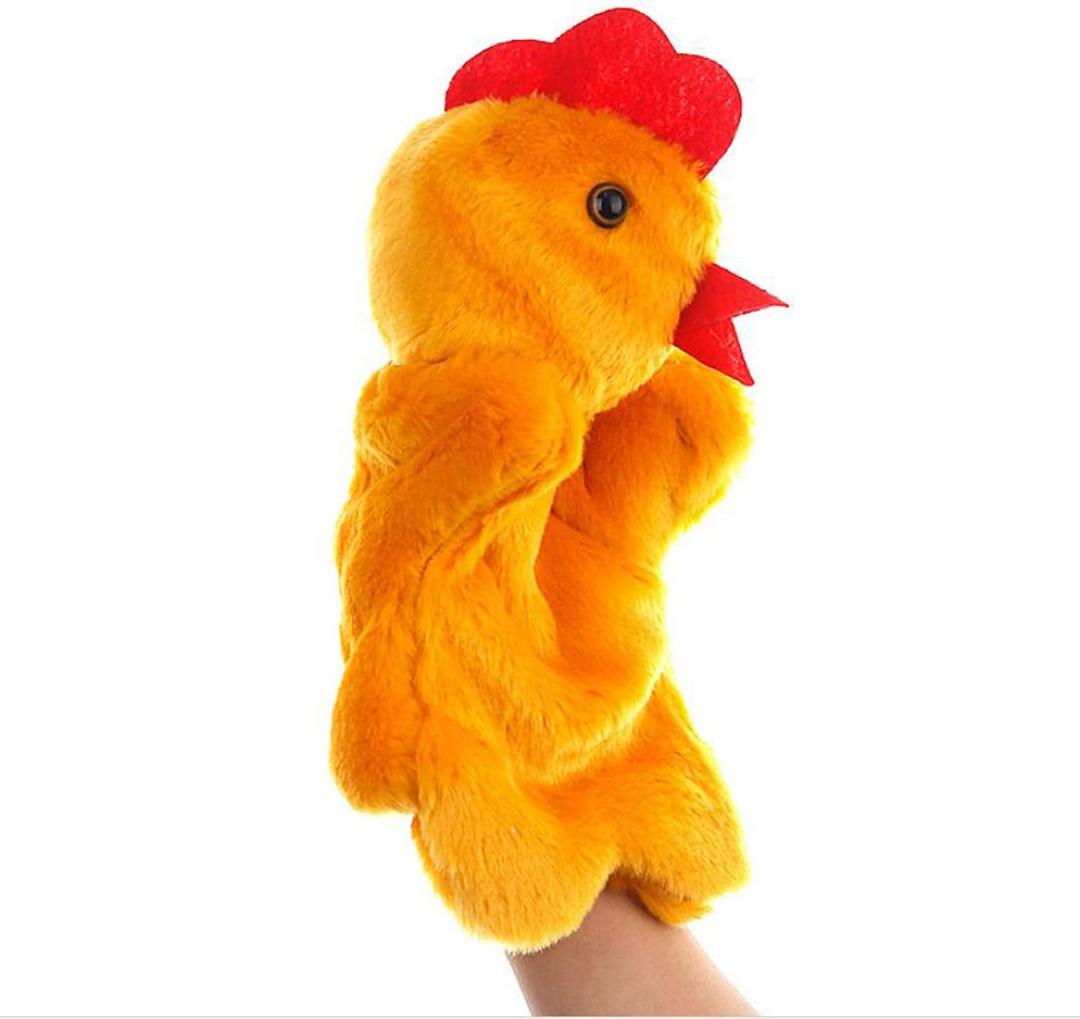 Hand Puppets Chicken Plush Hen Animal Toys for Imaginative Pretend Play Storytelling Gifts for Kids