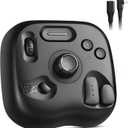 TourBox Lite - Editing Keyboard Compact, Artists Go-to Drawing Macro Keypad, Works with Photoshop, CSP & More, Creative Controller with Custom Software, Streamline All Workflows - Wired Only (Classic Black)