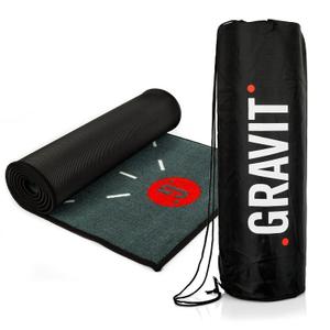 GRAVIT Golf Putting Mat – 8.2 x 1.64ft Putting Matt for Indoors and Outdoors – Professional Golf Accessories for Training and Golf Practice – Compact and Portable Golf Practice Mats with Carrying Bag