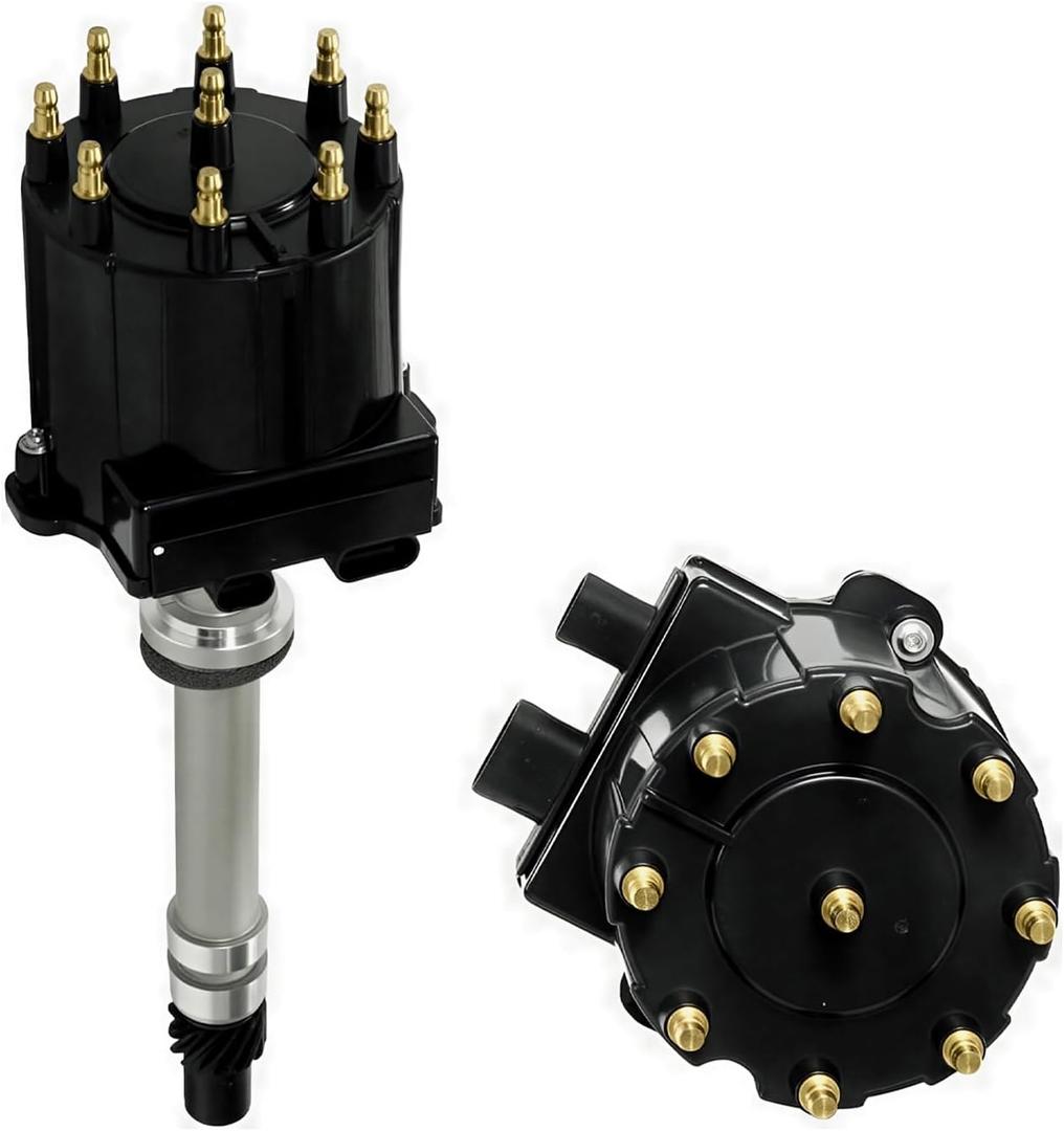 Igniton Distributor for Chevy GMC Truck Small Block Big Block 1500 2500 3500 5.0 305 5.7 350 427 TBI EFI LG4 LB9 wiht Black Cap Distributor