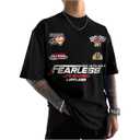 VIPWOLF Men's Number Graphic Jersey Shirt Racing Short Sleeve Shirts Summer Vintage Y2K Streetwear T Shirts X-Large