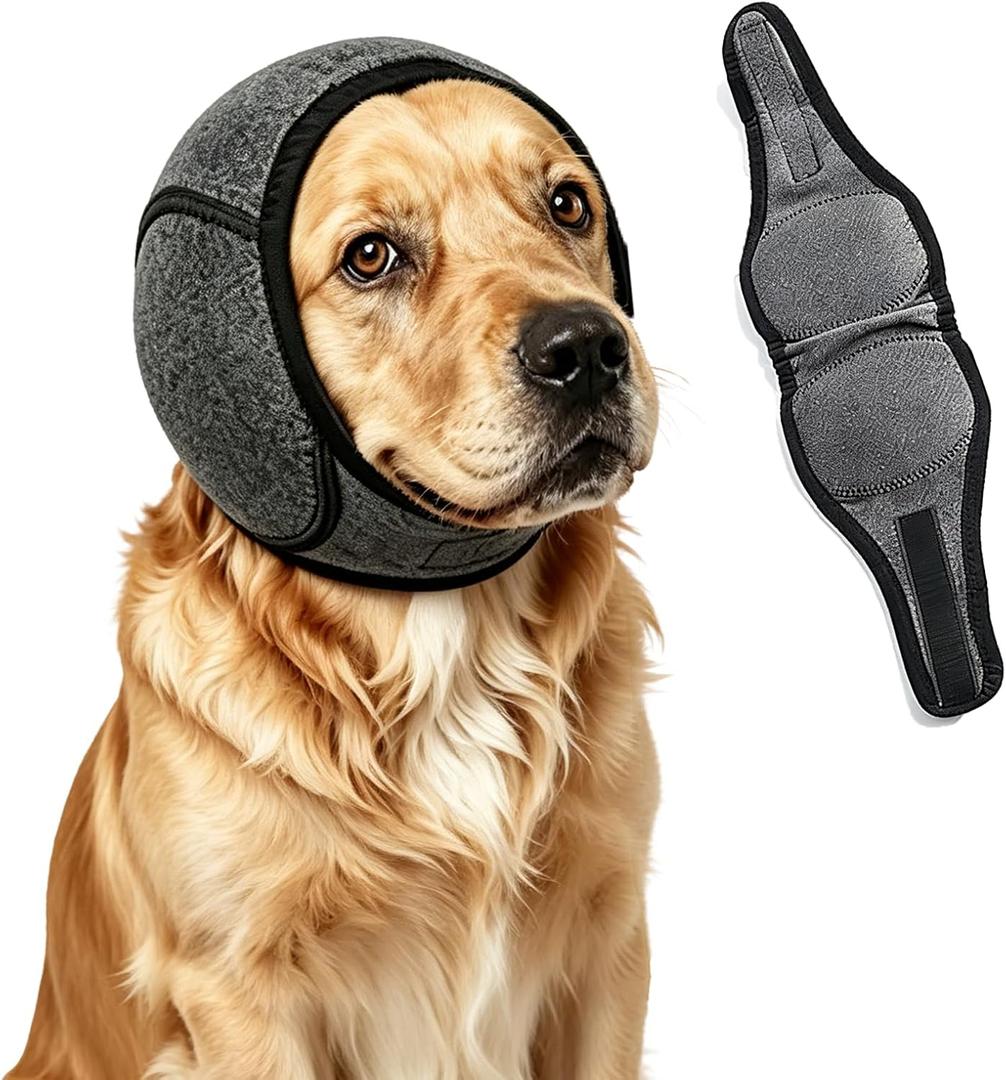 Dog Ear Muffs Noise Protection (Medium) | Vibration Protection, Anxiety Relief, For Firework & Thunderstorms, For Swimming & Bathing M