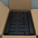 2 Pack Pull Out Cabinet Organizers Expandable (11.6''-17.5''), Plastic Slide Out Drawers for Kitchen, Bathroom, Pantry, Under Sink Storage, Pull Out Drawers Fixed with Adhesive Nano Film (Black)