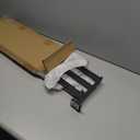 Bathroom Towel Rack with Double Towel Bar, 24 Inch Towel Racks for Bathroom Wall Mounted, Hand Towel Hanger Stainless Steel Towel Shelf Rack Bathroom Towel Storage, Black