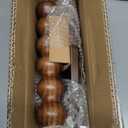 Round Side Table, Small Drink Table for Small Spaces, Modern Accent Nightstand with Solid Wood Leg for Living Room, Bedroom, Corners, and Office (Rustic Brown)