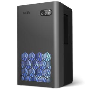 Dehumidifiers,95 OZ Water Tank, 1000 sq.ft Dehumidifier for Home Basement Bedroom Bathroom with Auto Shut Off 7 Colors LED Light