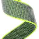 Abanen Hook and Loop Quick Dry Watch Band for Fenix 8 47mm/ epix Pro 47mm / Fenix 7/6/5, 22mm Woven Nylon Ultralight Sport Wristband Strap for Garmin Instinct 2, Instinct 3 45mm (Bright green)