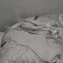 CozyLux Full Size Comforter Sets Light Grey, 7 Pieces Pintuck Bed in A Bag Gray Comforter Full Size, Pinch Pleat Bedding Sets with All Season Comforter, Flat Sheet, Fitted Sheet, Pillowcases & Shams