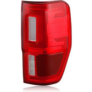 LED Tail Lights Assembly Compatible With 2019-2023 Ford Ranger w/Blind Spot (Module NOT Included) TailLight Rear Brake Lamp Signal Includes Light Bulb Right Passenger Side KB3Z13404G