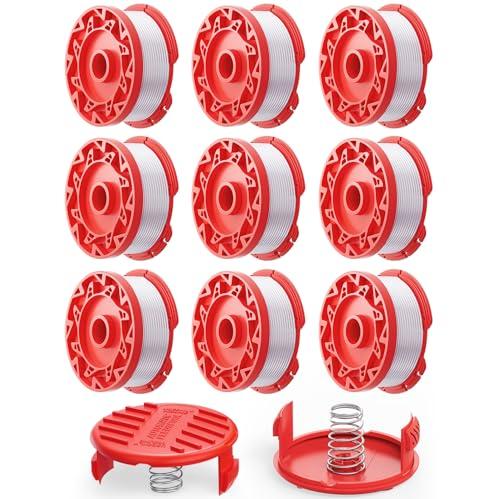YWTESCH 11 Pcs CMZST0653 String Trimmer Line Spool 0.065" 30Ft Compatible with Craftsman Weed Wacker, Auto Feed Weed Eater String Head Replacement Parts for Craftsman Weed Whacker