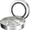 Slow Feeder Dog Bowl, Double Wall Food Grade Stainless Steel, Heavy Duty with Non-Slip Rubber Base, 2Cups Capacity for Medium Dogs to Slow Down Eating (Grey)