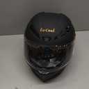 Full Face Motorcycle Helmets with Bluetooth DOT Approved (Matte Black, XXL)