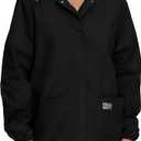 Amazon Essentials Women's Scrub Snap Jacket, Medium