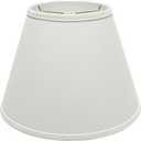 Aspen Creative 32682 Transitional Empire Shape Spider Construction Lamp Shade, White, 7" Top x 13" Bottom x 9-1/2" Slant Height