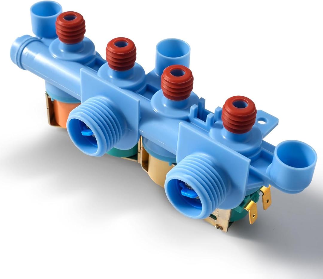 Quad WH13X26637 Washer Water Inlet Valve Assembly Compatible with GE GTW680BSJ5WS GTW680BSJ3WS GTW680BSJ6WS, k-78354 Washering Valve Fit GTW585 GTW685 GTW725 GTW750 PTW600 PTW605 PTW700 PTW705
