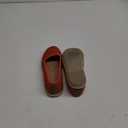 BABUDOG Women's Flats with Flower Embroideried,White Lace Ballet Flats,Comfortable Dress Flats (9.5, Orange)