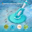 VINGLI Pool Cleaner, Automatic Wall-Climbing Pool Vacuum - Shining Blue