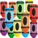 12PCS Colorful Crayon Pencil Hanging Paper Lanterns for Classroom Ceiling Decor Welcome Back to School Hanging Decorations Crayon Ceiling Ornaments for Classroom First Day of School Party Supplies