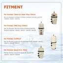 Upgrade 190003 Tension Control Clamp Kit and Spa Filter, Compatible with Pentair FNS Plus, Clean & Clear Plus, Quad DE Filters Steel Pool Filter Pumps, 23-1/4" Length