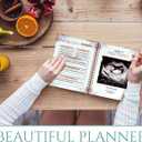 Pregnancy Journal for First Time Moms 2026 Memory Book & Planner with Floral Pen, Weekly & Monthly Pregnancy Tracker, Baby Keepsake Book, Gift for Expecting Moms