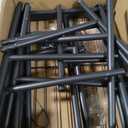 2-Pack 5-Tier Metal Storage Shelves, 18.4"x12.6"x57.4", Black